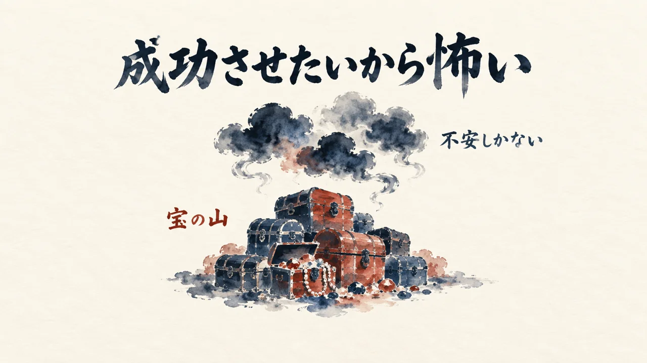 成功させたいから怖いという感覚の図解
