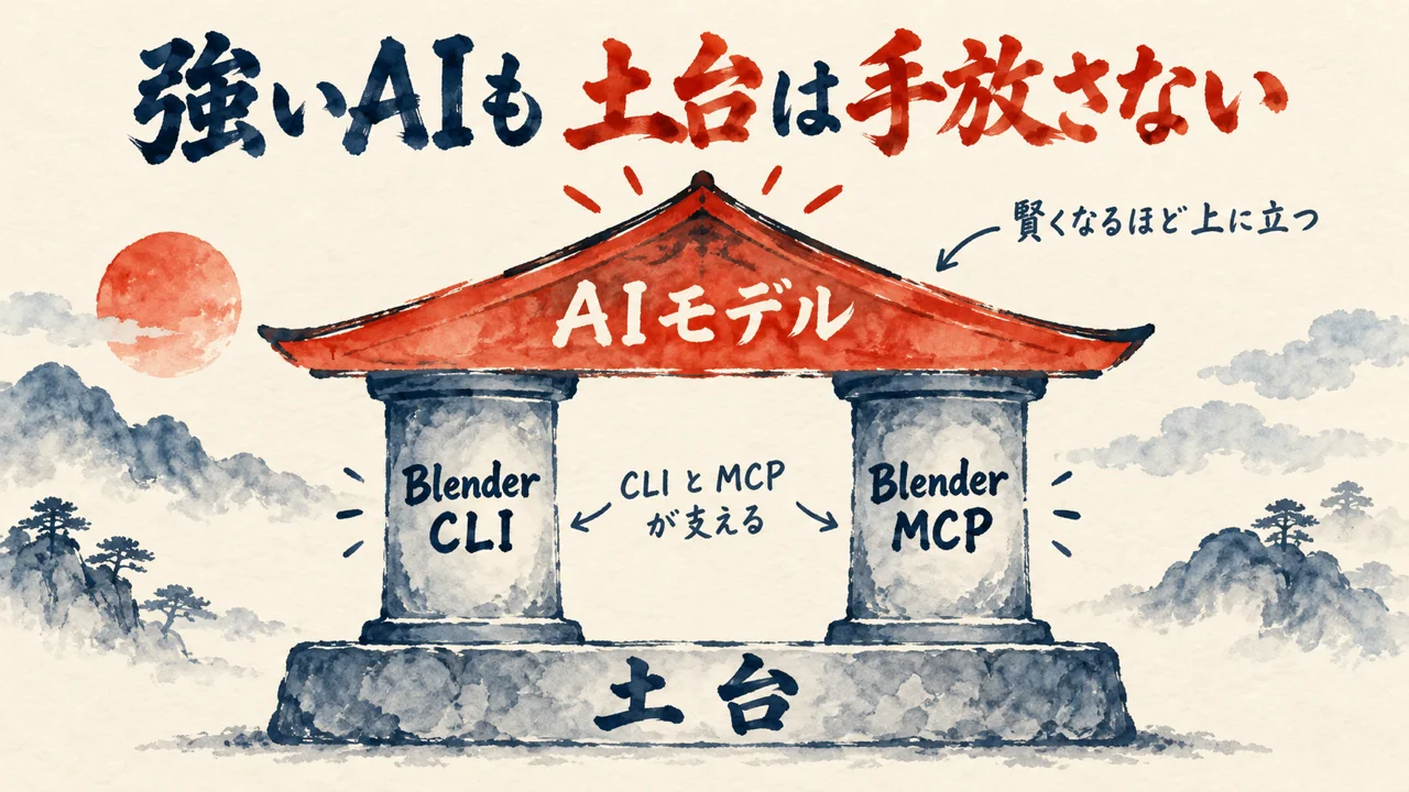 強いAIも土台は手放さない図解