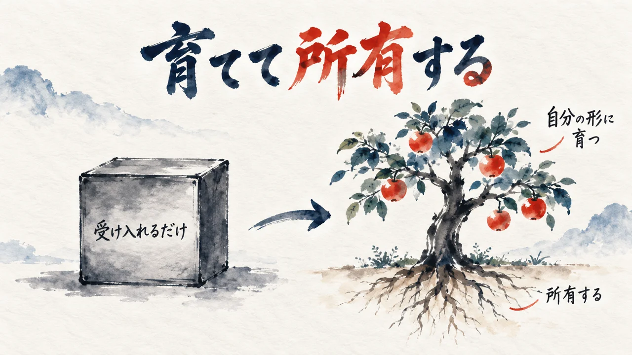 育てて所有する図解