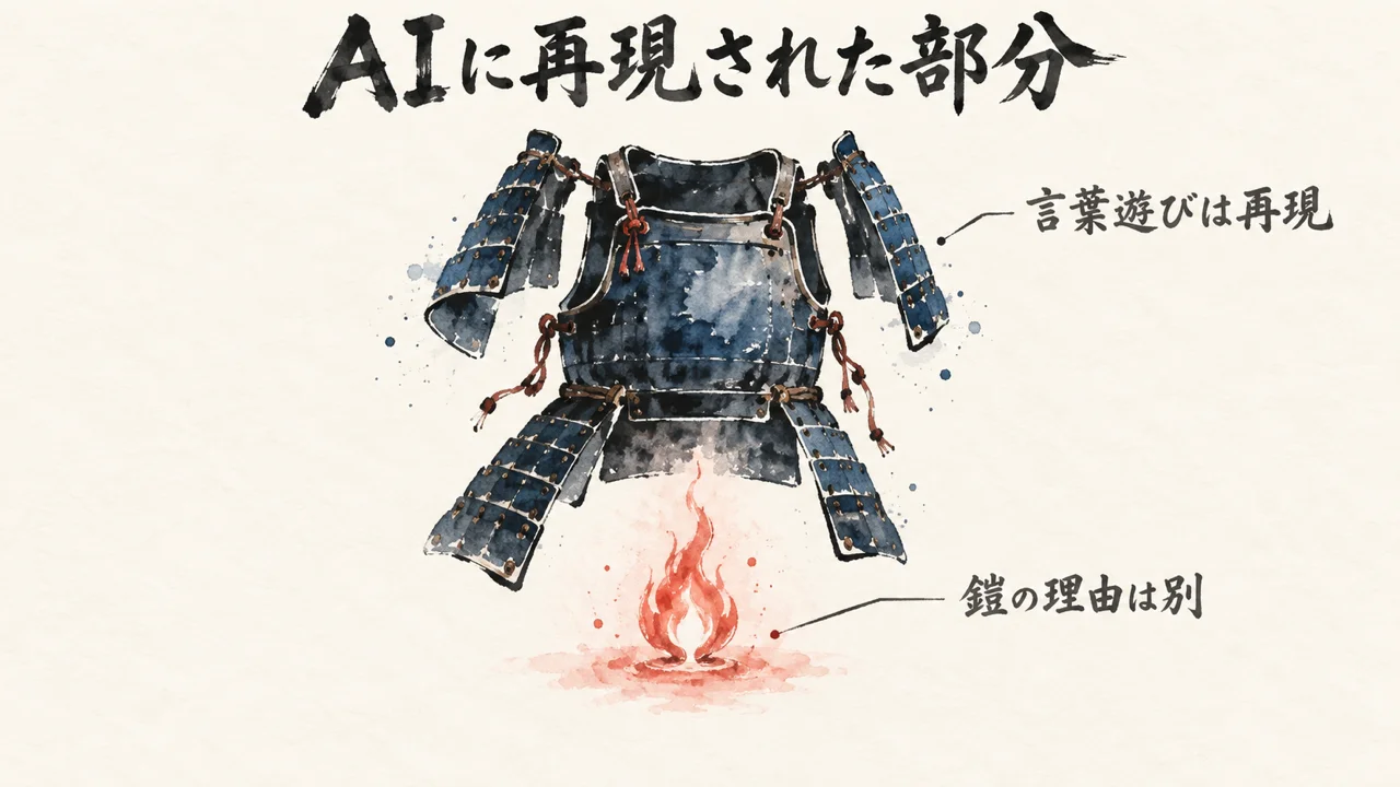 AIに再現された部分の図解
