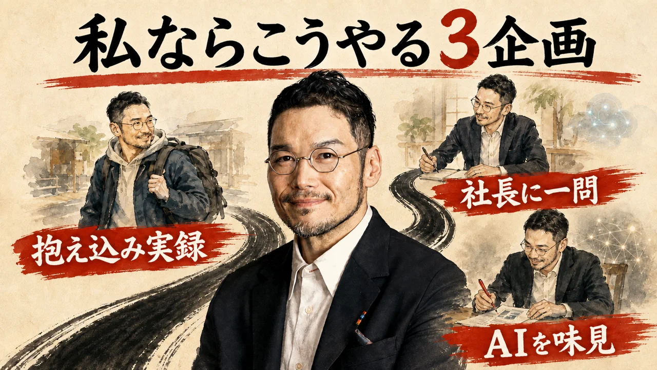 私自身が実際に動く三つの発信企画