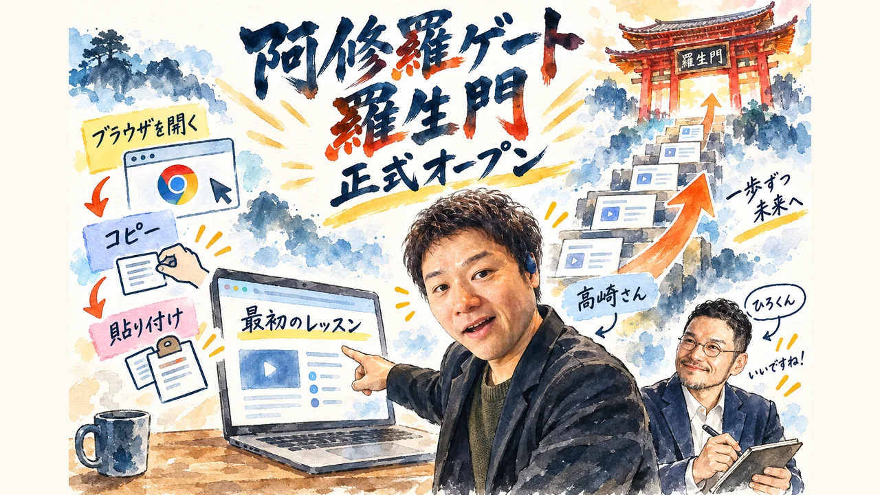 パソコンの基本からChatGPT・Codexまで進むAI講座の流れを示す図解