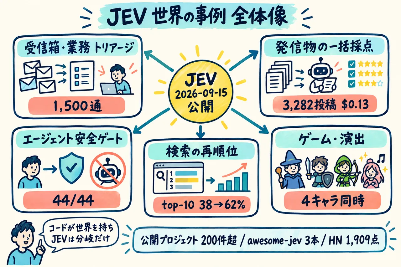 特集資料より：世界の事例の全体像（5つの型と代表的な数字）