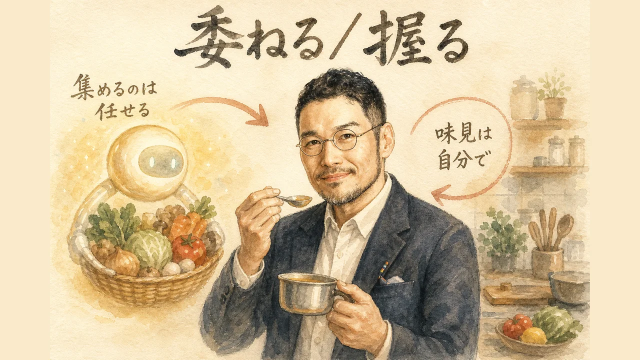 AIに委ねる部分と自分で握る判断
