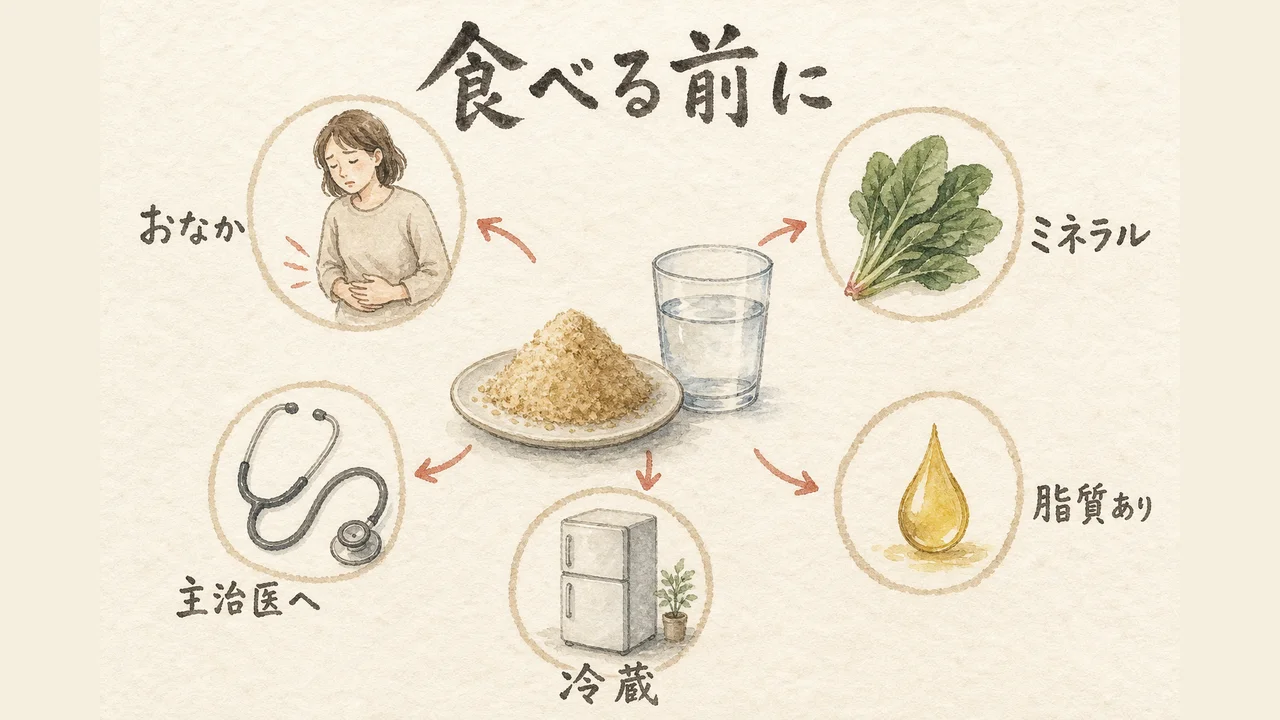 米ぬかパウダーを食べる前の注意点