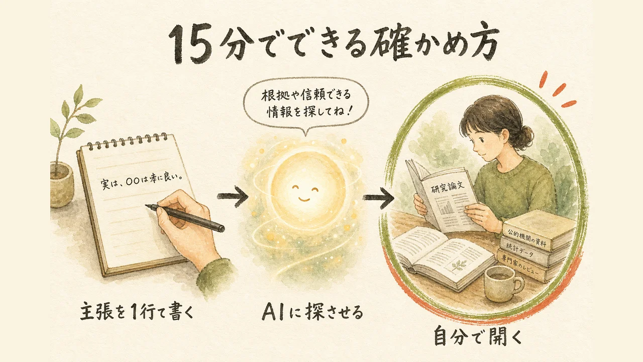 健康情報を15分で確かめる方法