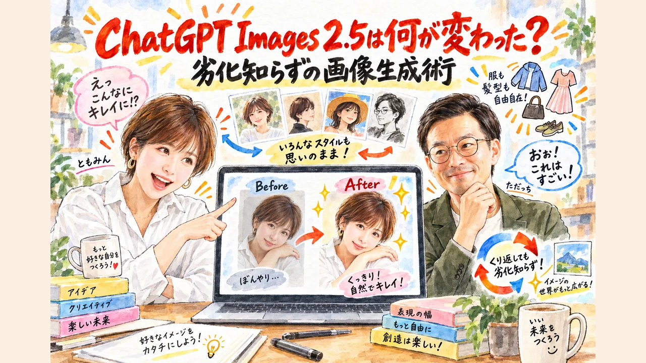 ChatGPT Images 2.5は何が変わった？劣化知らずの画像生成術