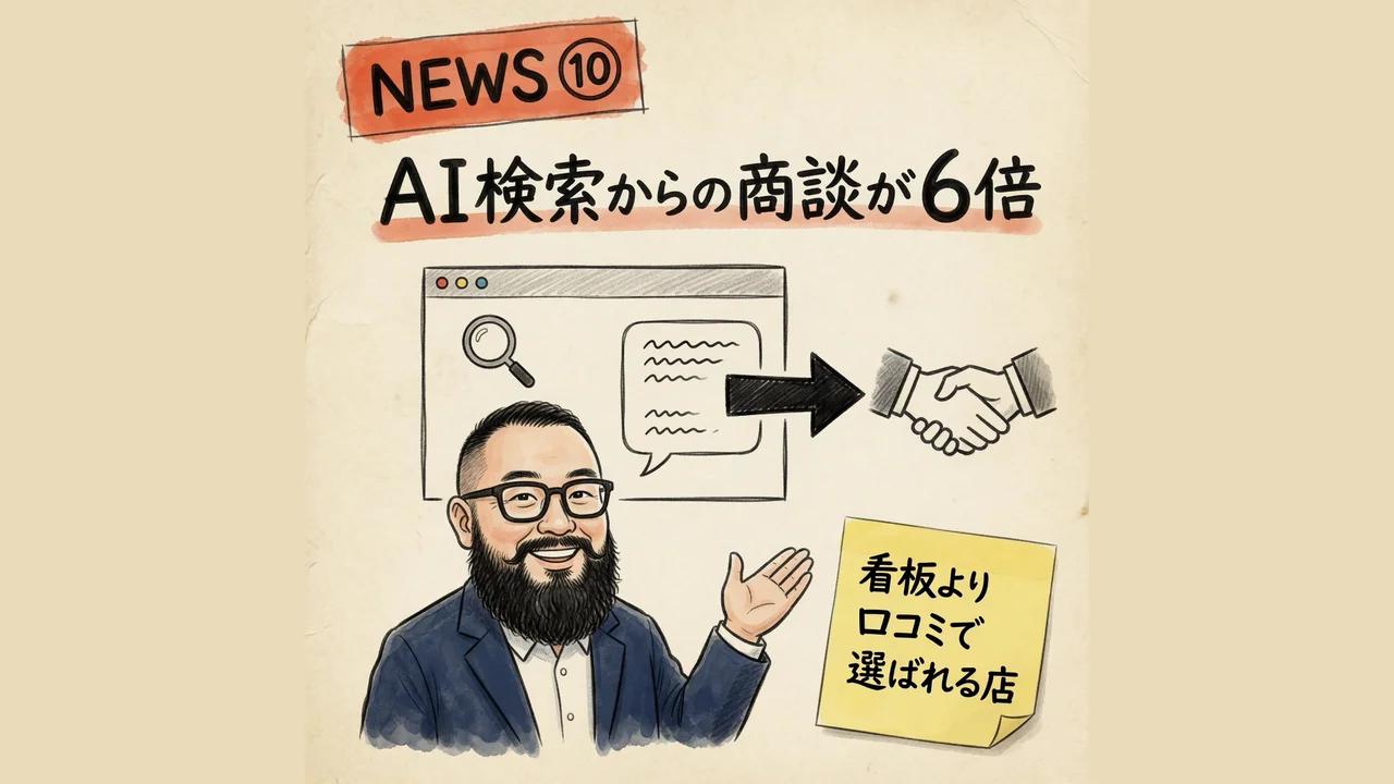 AI検索経由の商談増加のイメージ