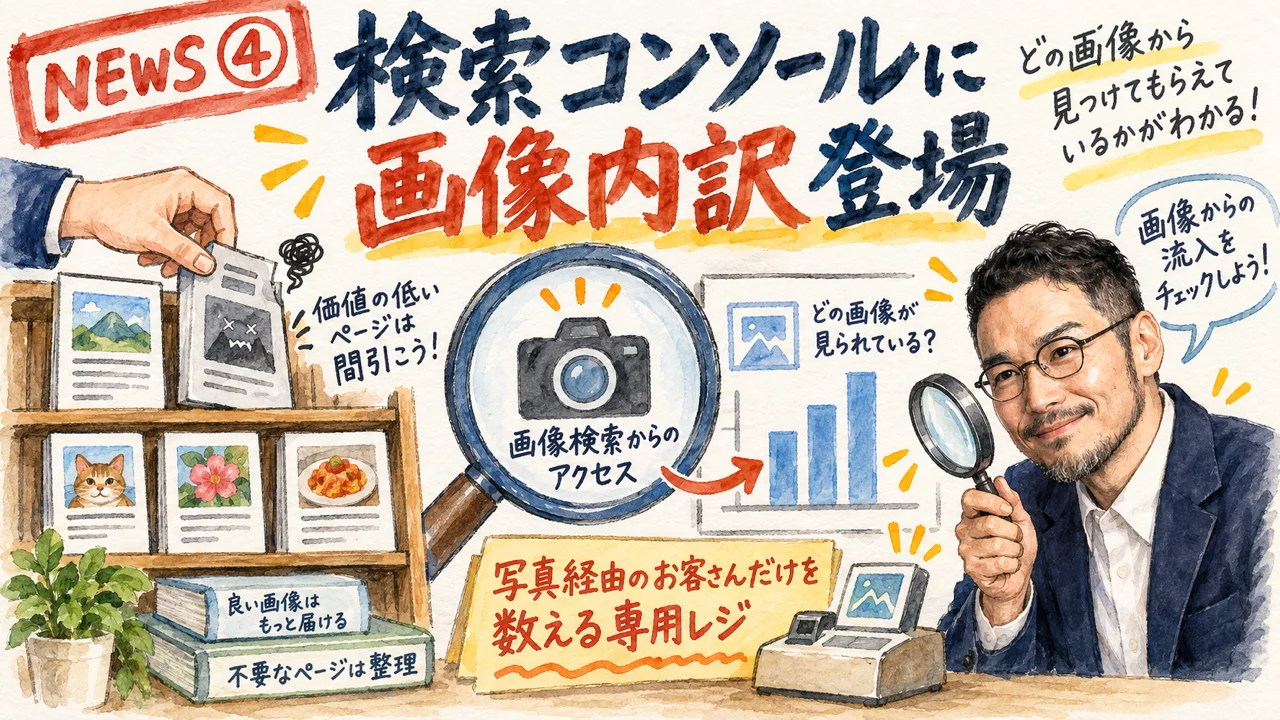 Search Consoleのマルチモーダルフィルタと9月スパム対策のイメージ図解