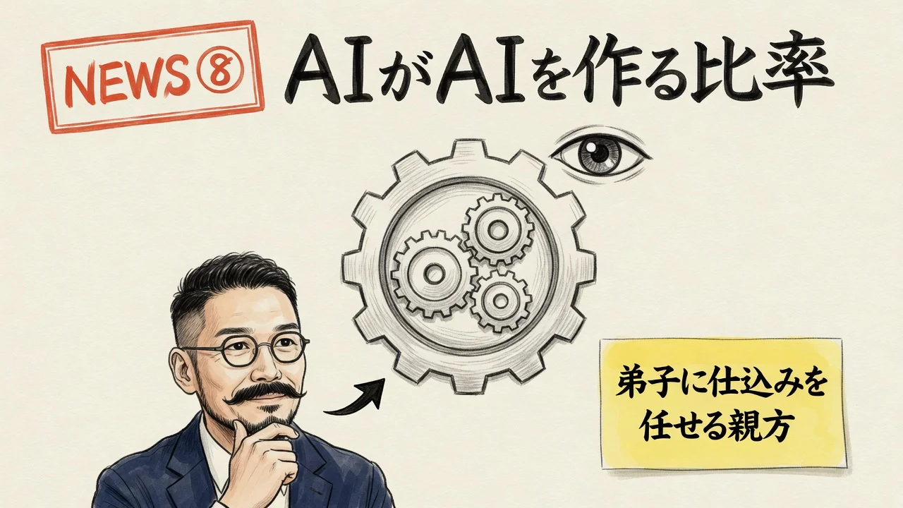 Anthropic Claude R&D主導比率のイメージ