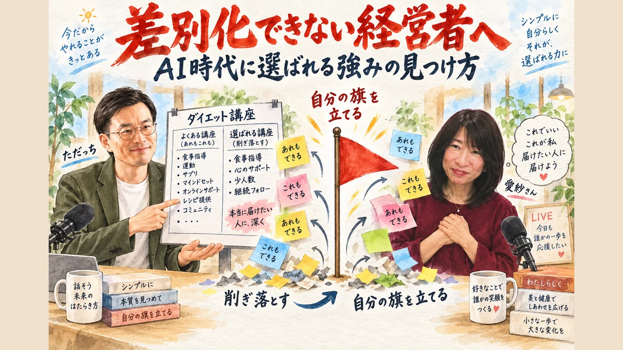 AI時代にモブ化する経営者と旗を掲げる差別化の対比