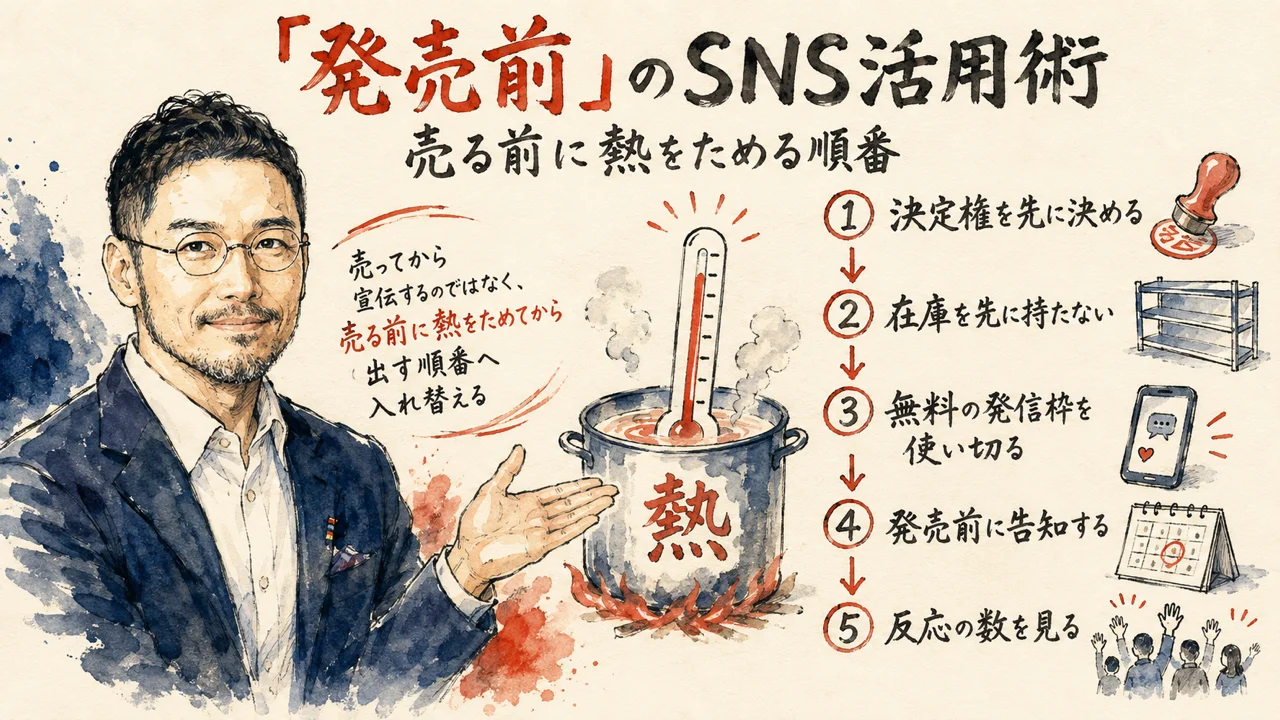 発売前のSNS活用術──記事全体図（ひろくん解説）