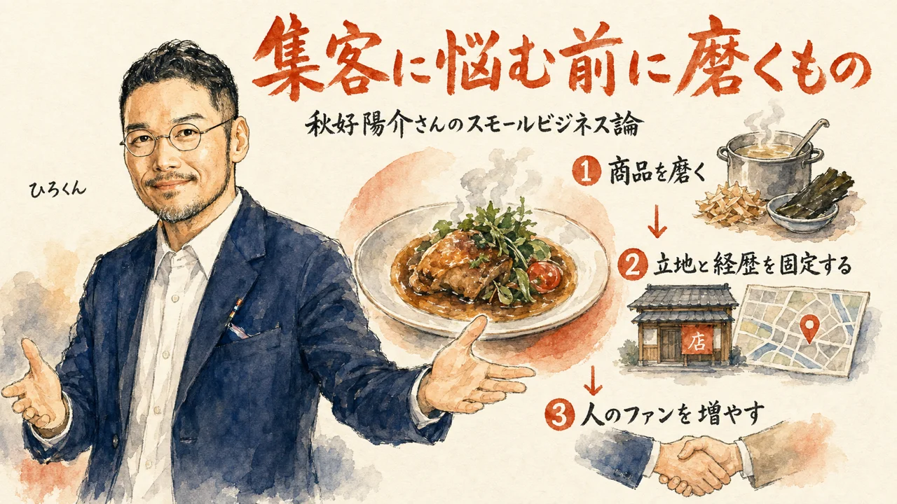 集客より先に商品・立地・人を磨く全体図