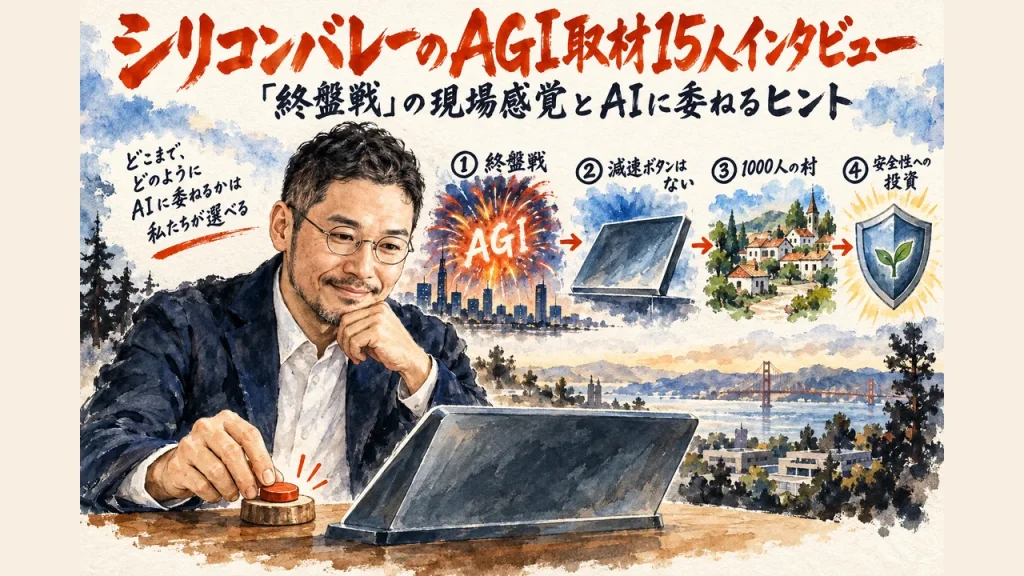 シリコンバレーのAGI取材15人インタビューを安野貴博さんが解説する全体図
