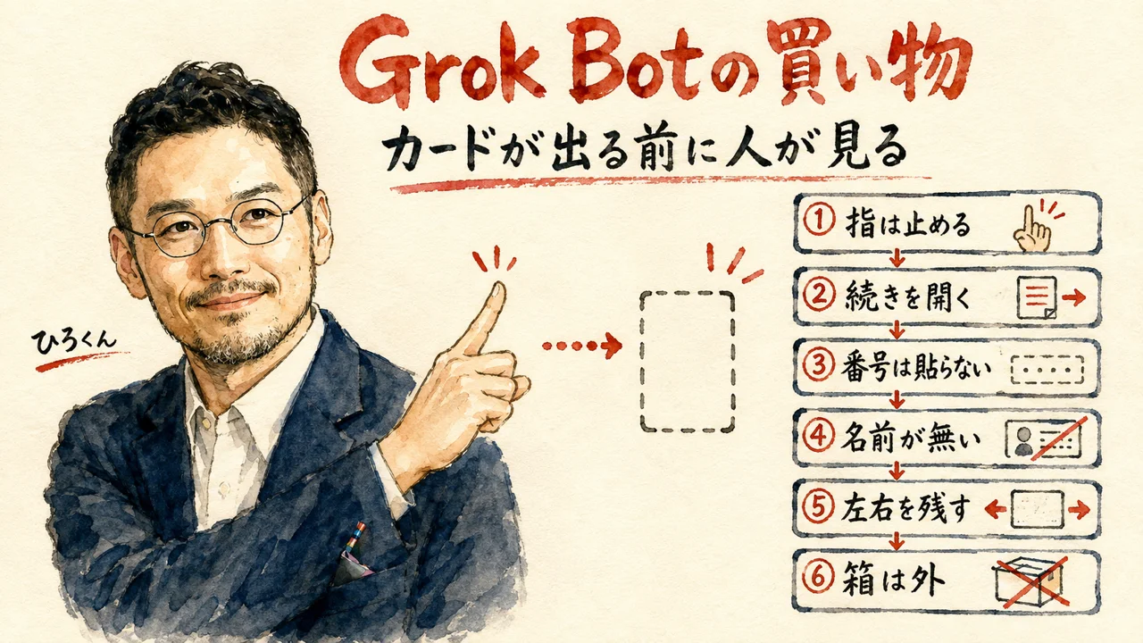 ＡＩの買い物と支払い承認の順番を伝える記事のアイキャッチ