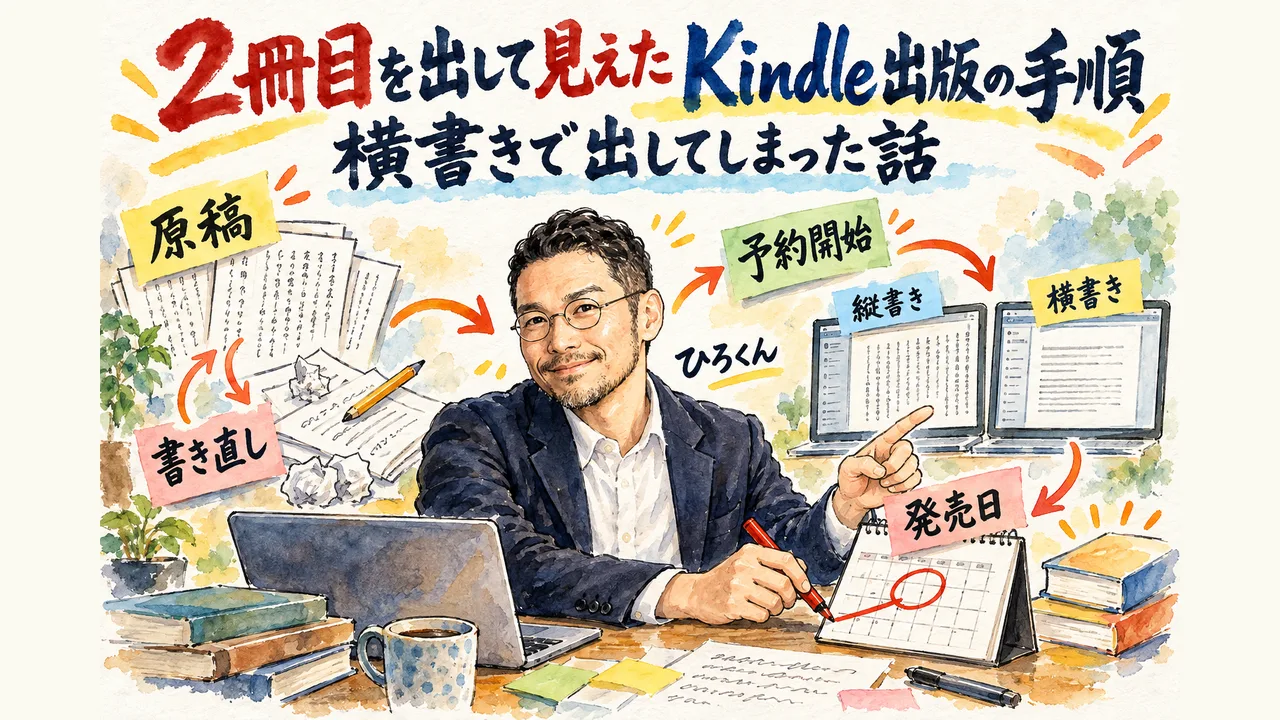 2冊目の実演で見えた、Kindle出版を進める方法 高崎さんが横書きで出してしまった話
