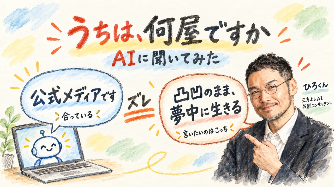 AIに「何屋ですか」と聞いて見つけた経営の旗の話