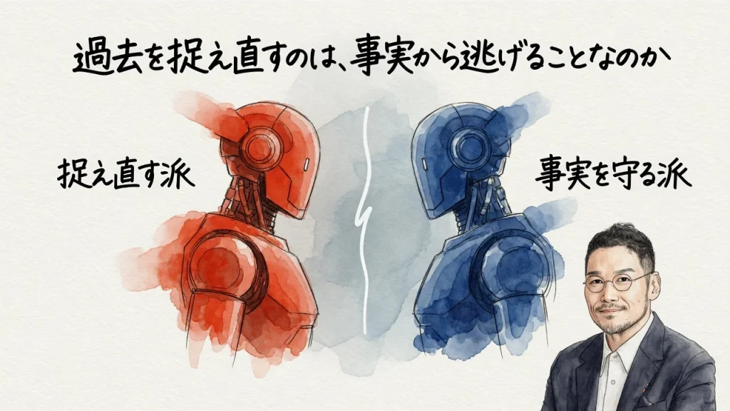 過去を捉え直すのは、事実から逃げることなのか
