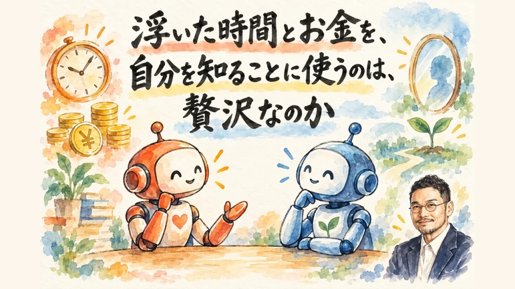浮いた時間とお金を、自分を知ることに使うのは、贅沢なのか
