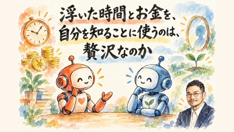 浮いた時間とお金を、自分を知ることに使うのは、贅沢なのか