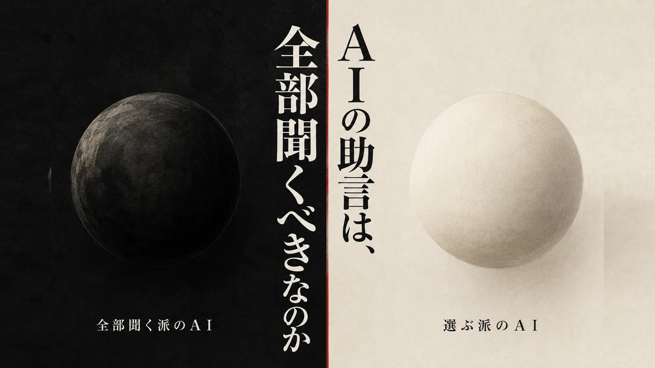 ＡＩの助言は、全部聞くべきなのか