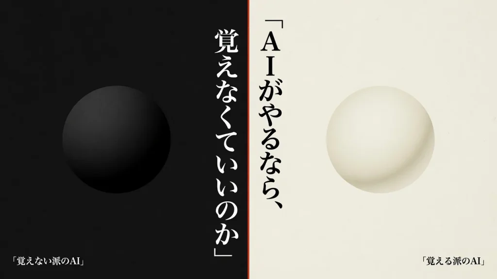 AIがやるなら、覚えなくていいのか