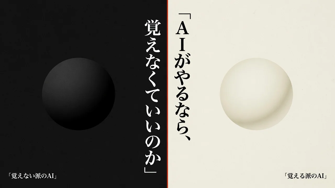 ＡＩがやるなら、覚えなくていいのか