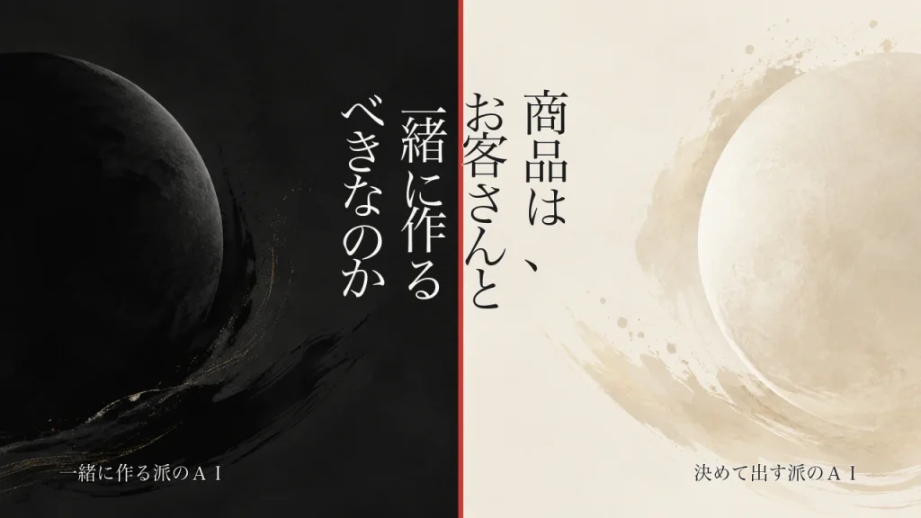 商品は、お客さんと一緒に作るべきなのか