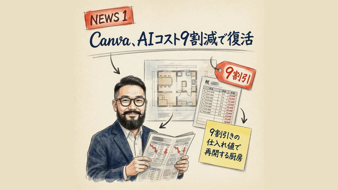 Canva AIコスト削減とロールアウト再開のイメージ