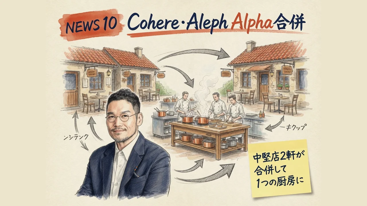 Cohere・Aleph Alpha合併のイメージ