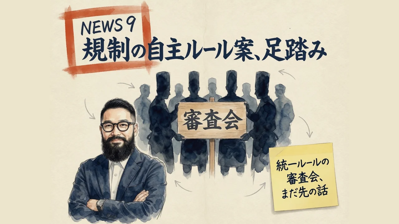 AI業界の規制論議のイメージ