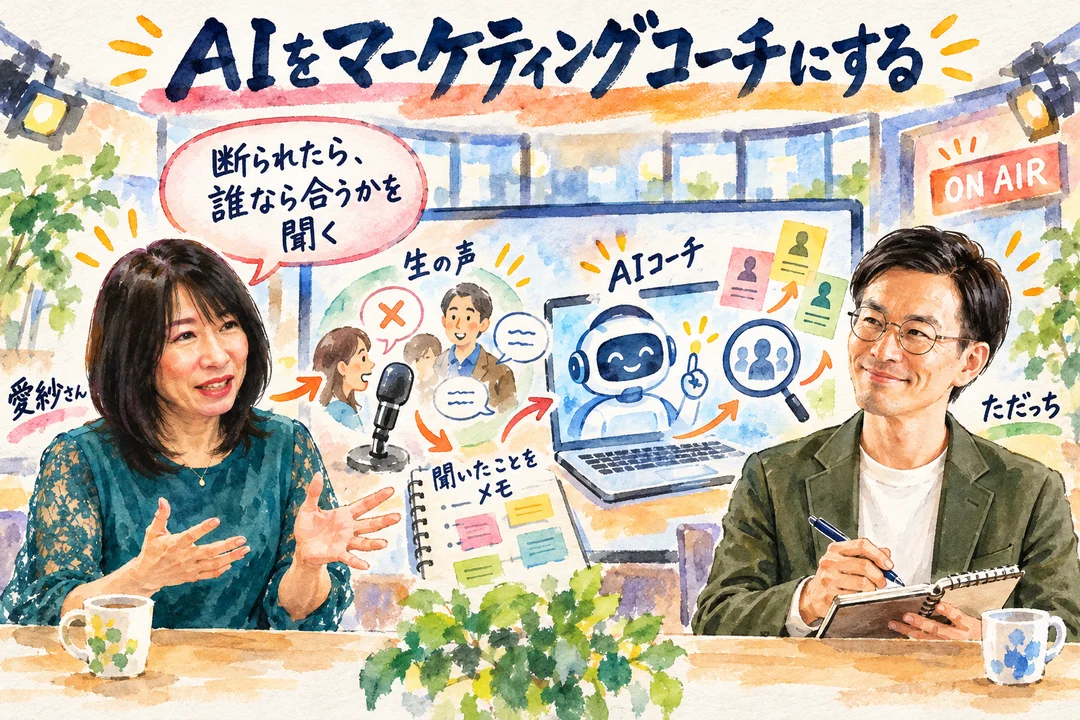 AIをマーケティングコーチにする やり方は、やったことを伝え、小さく分解して試せるものを聞く