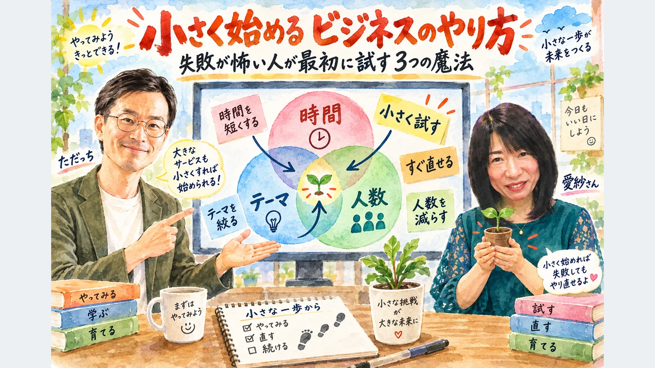 小さく始める3つの魔法の図解