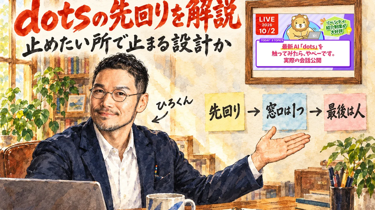 dotsの先回りを両学長が解説の図解