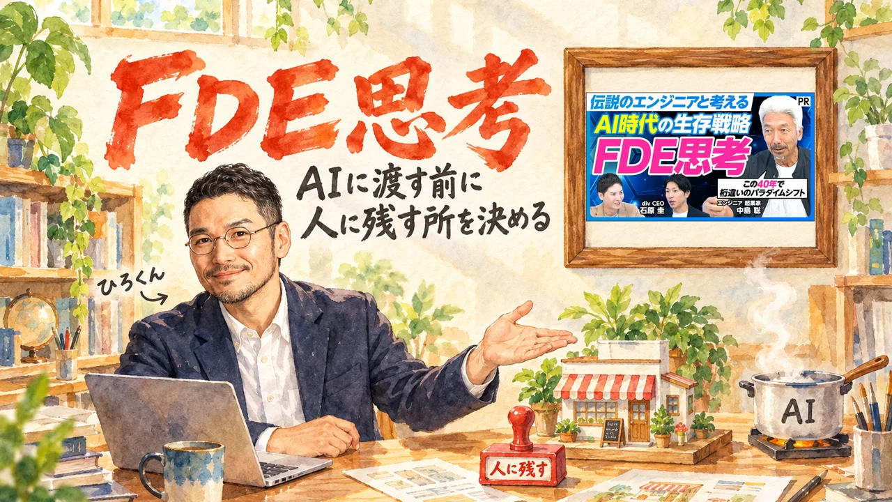 FDE思考と人に残す所の図解