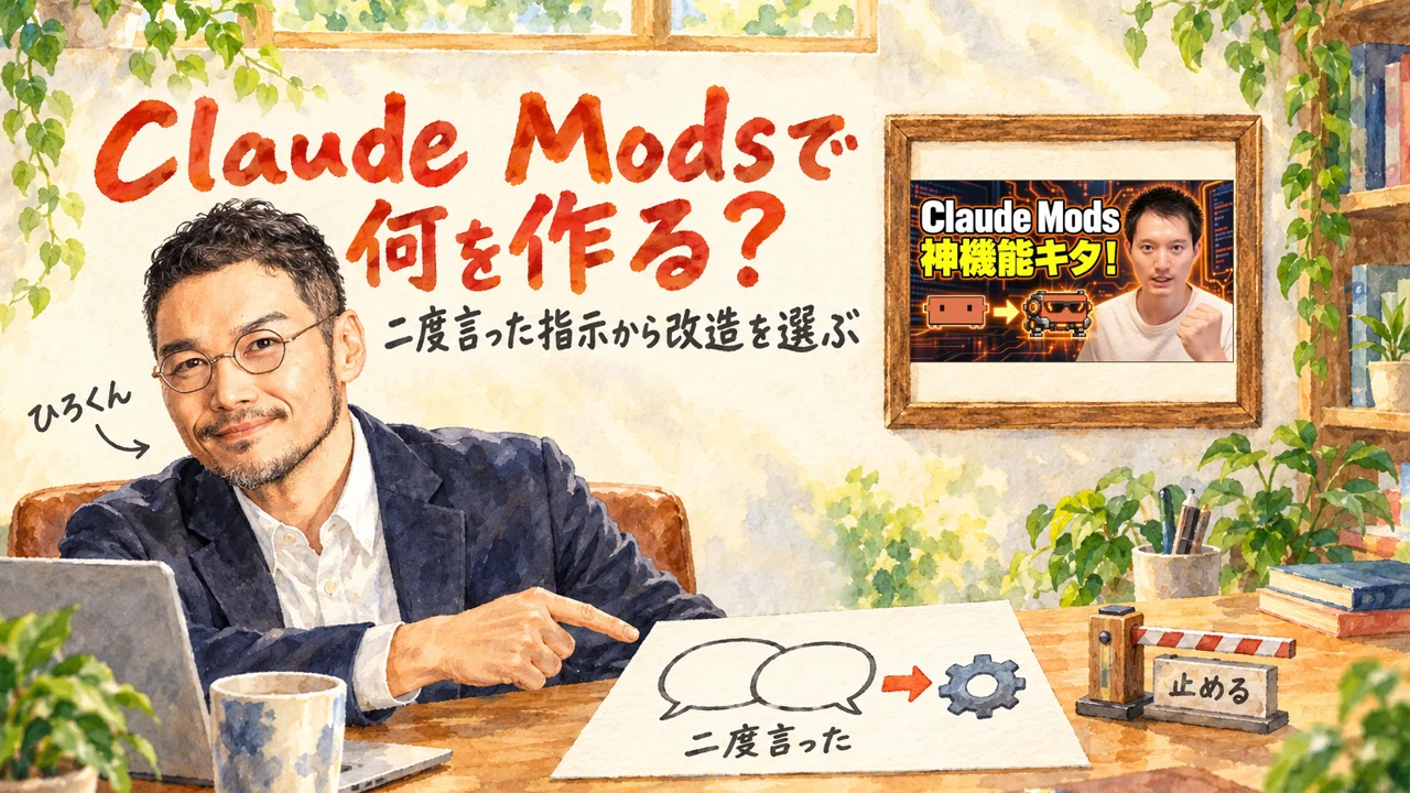 Claude Modsで何を作るかの図解