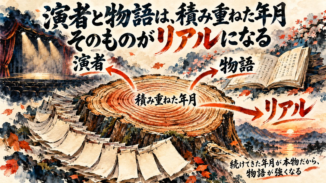 演者と物語は、積み重ねた年月そのものがリアルになる