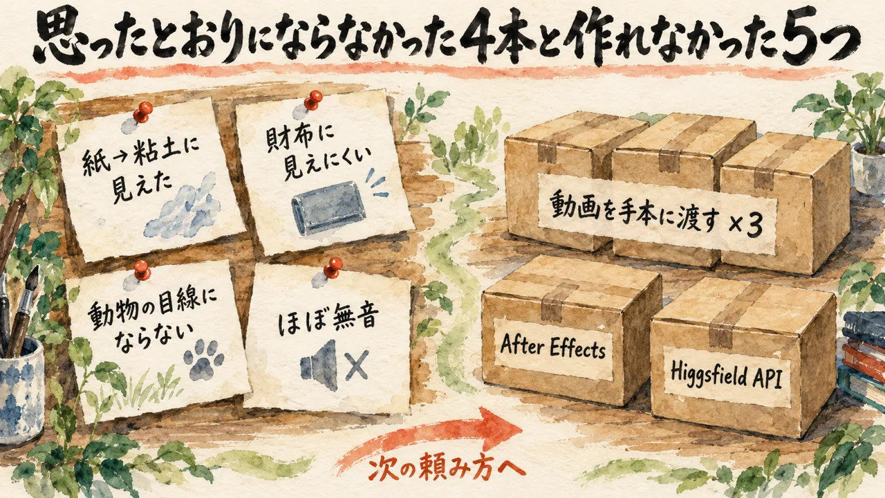 思ったとおりにならなかった4本と今のサブスクでは作れなかった5つを描いた図解