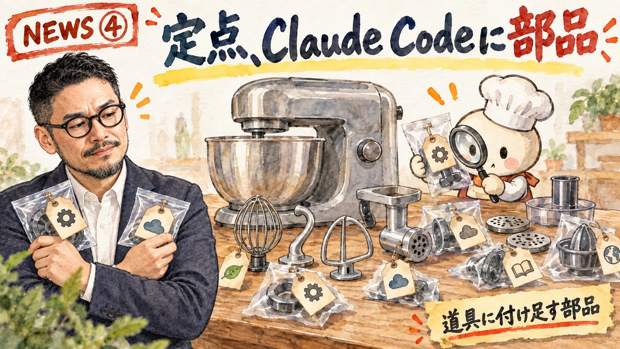 Claude CodeのModsとOpenClawの定点チェックを解説するひろくんのグラレコ