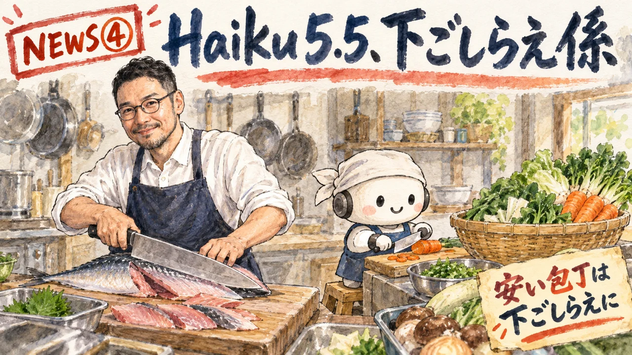 Claude Haiku 5.5を解説するひろくんのグラレコ