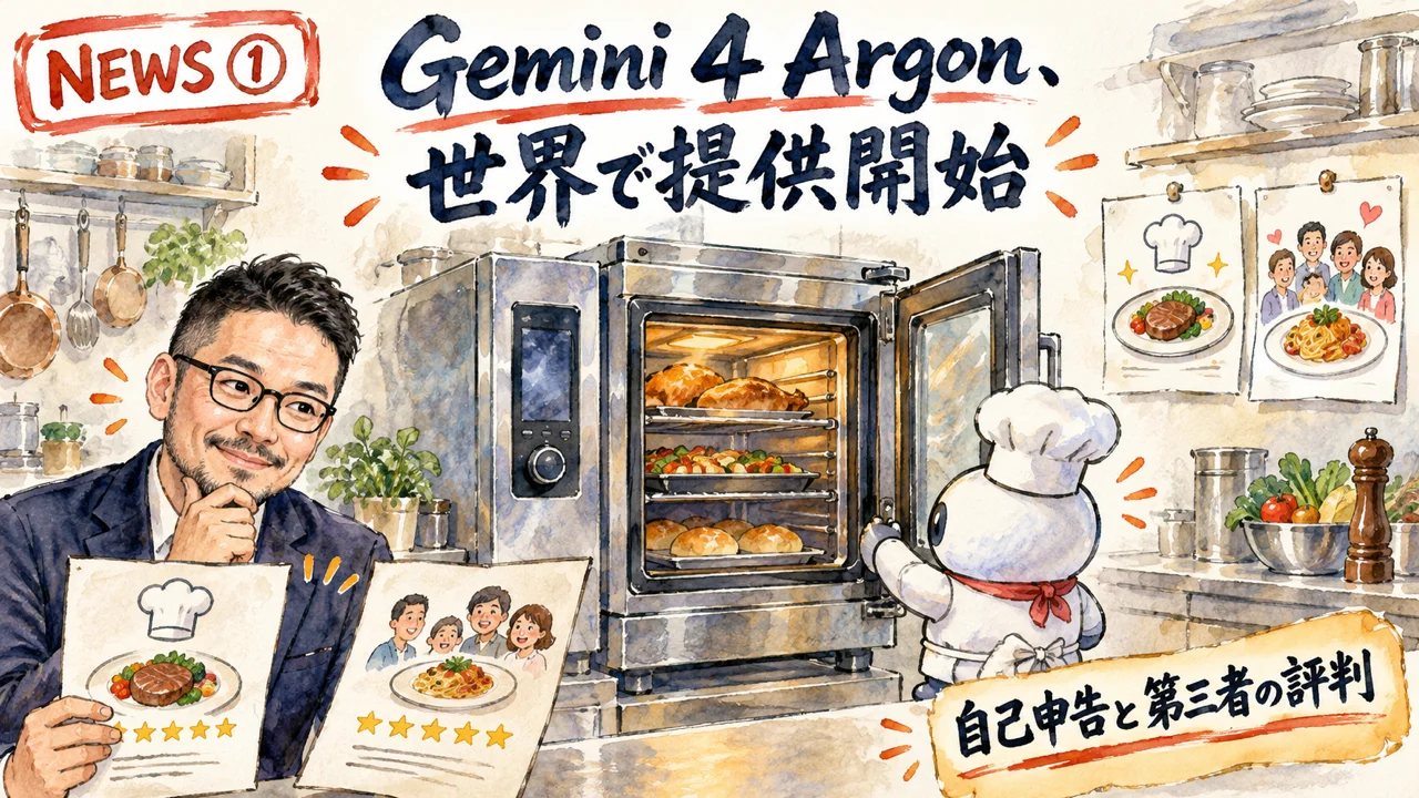 Gemini 4 Argonの提供開始と価格の図解