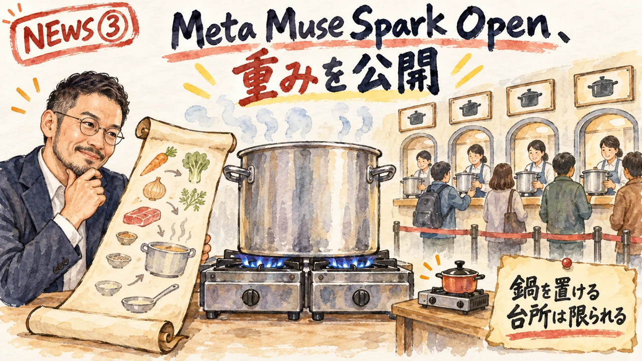 Muse Spark Openの仕様と提供先の図解