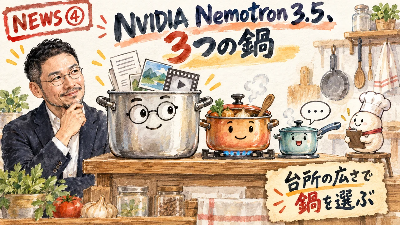 Nemotron 3.5の3モデルを並べた図解
