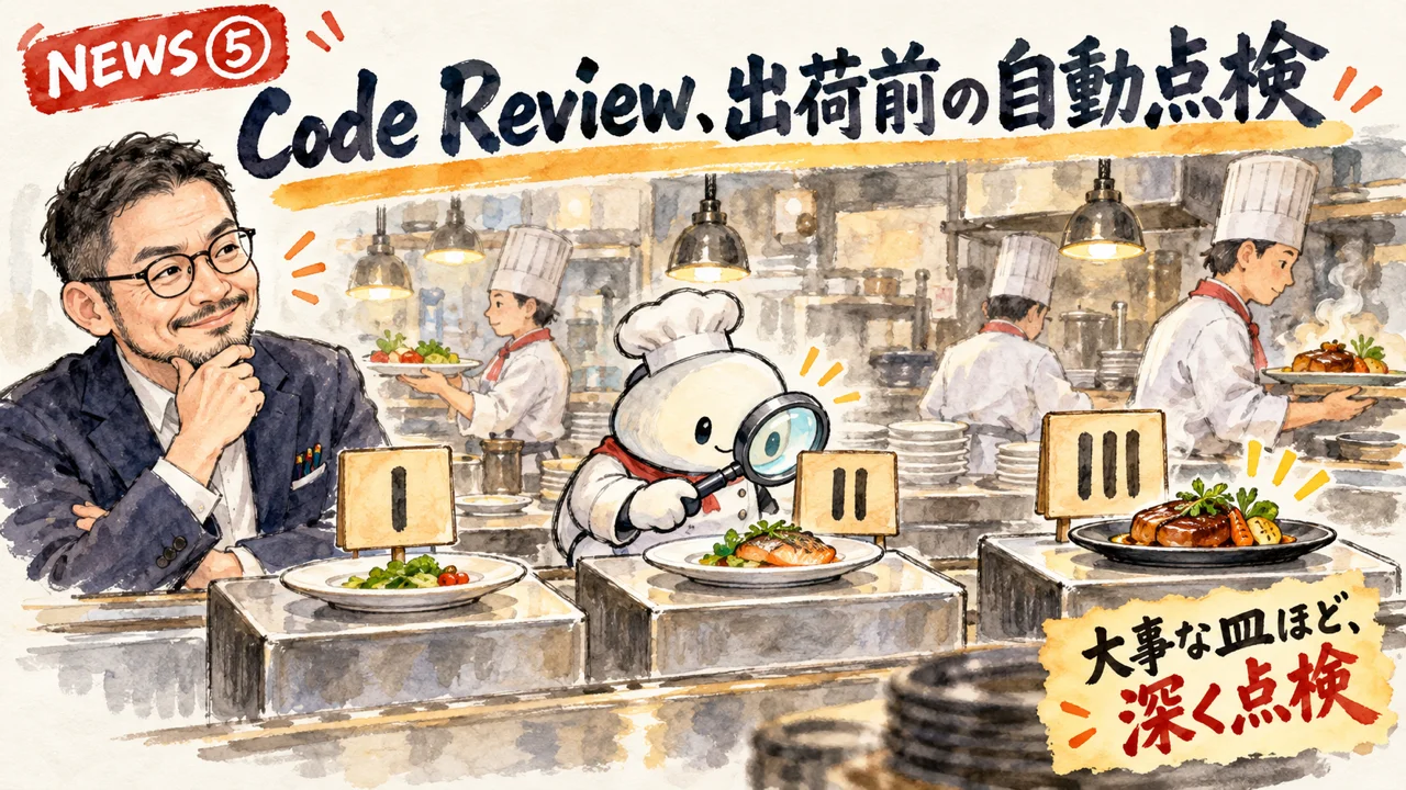Code ReviewがPRを自動でレビューする図