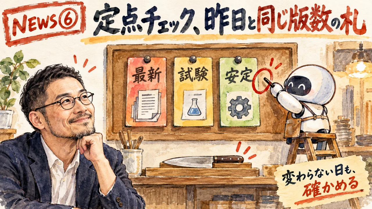 Claude Codeの版の並びとOpenClawの正式版を示す図