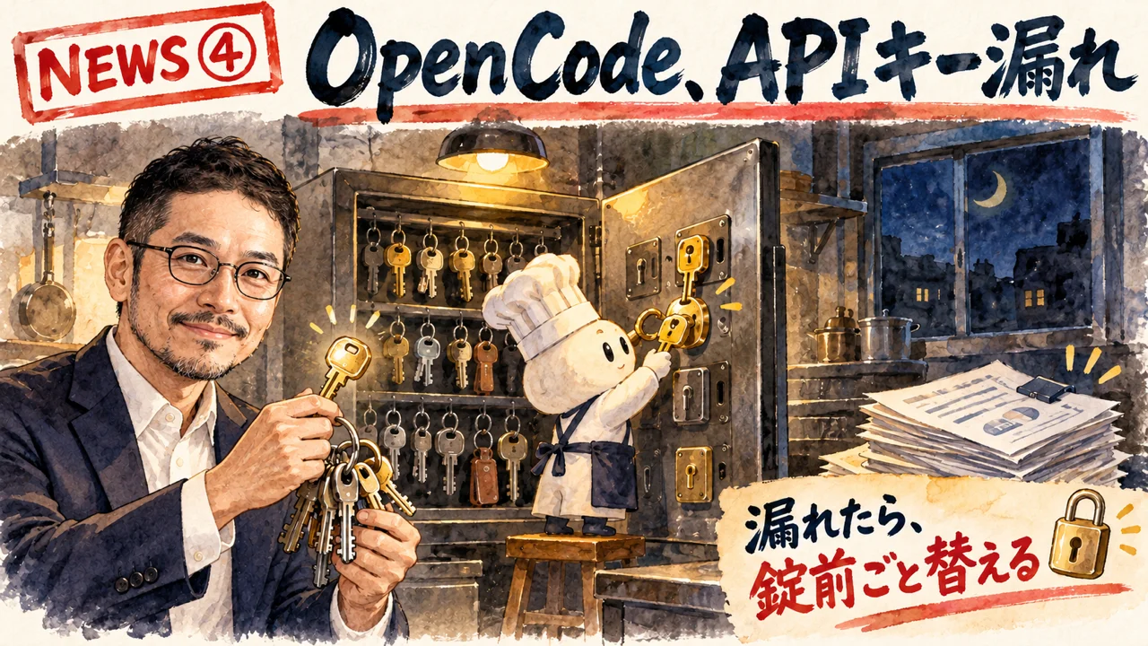 APIキーの漏れと不正請求の流れの図解