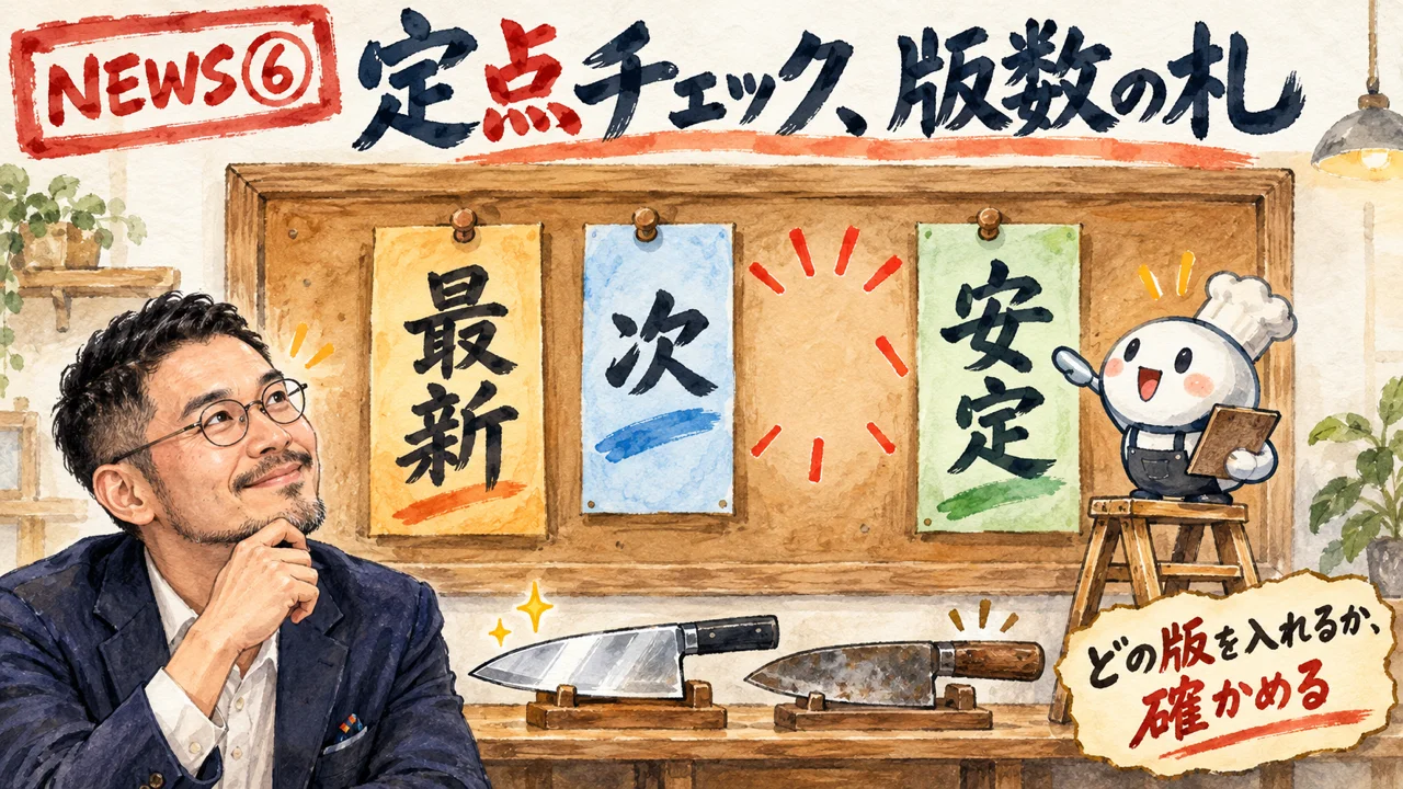 Claude CodeとOpenClawの新版の定点チェック図解
