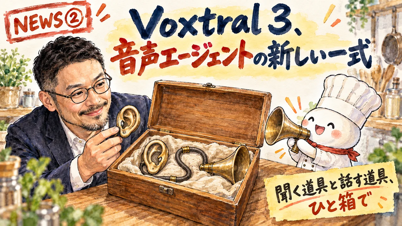 Voxtral 3の音声認識・音声合成・エージェントSDK