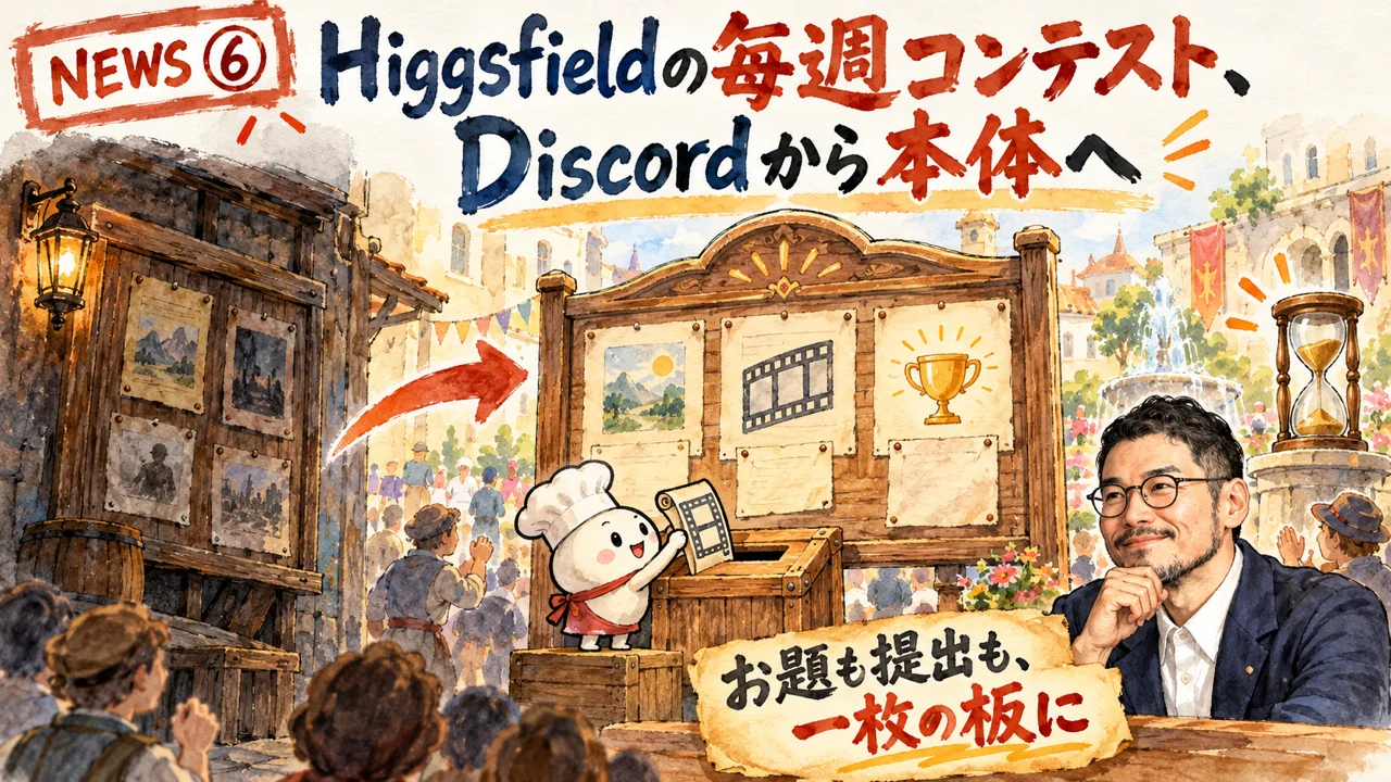 Higgsfield Weekly Challengeの流れの図解