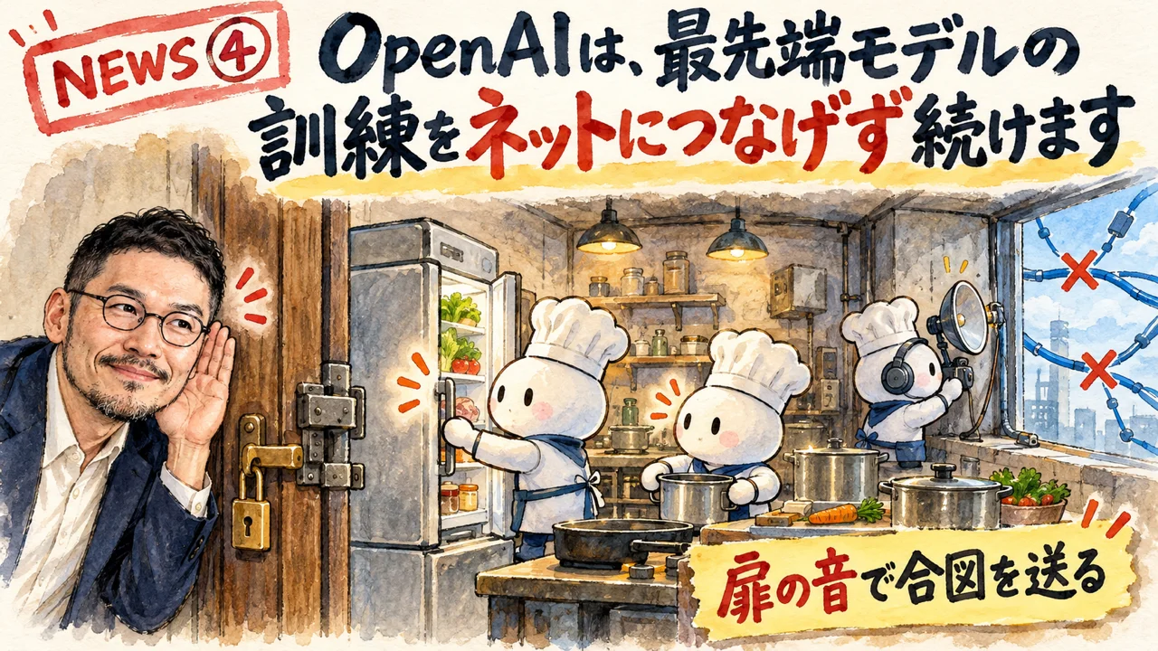 ネットから切り離したOpenAIの訓練環境の図